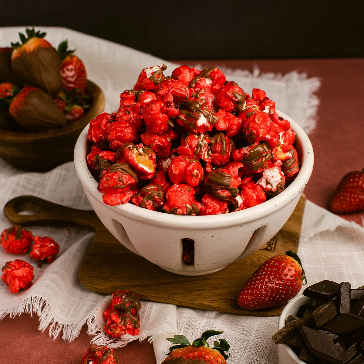 Chocolate Covered Strawberry Popcorn