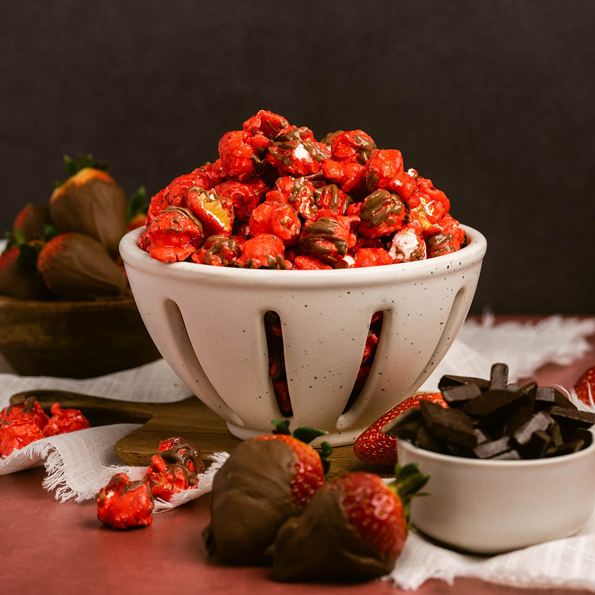 Chocolate Covered Strawberry Popcorn